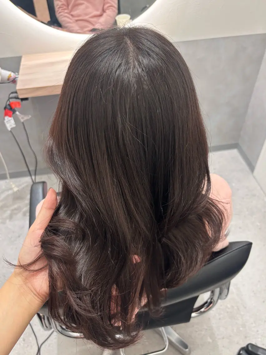 ミディアム カラー ブラウンカラー ピンクカラー ピンクブラウン 🍒Sumire /モデル募集中🍒のヘアスタイル