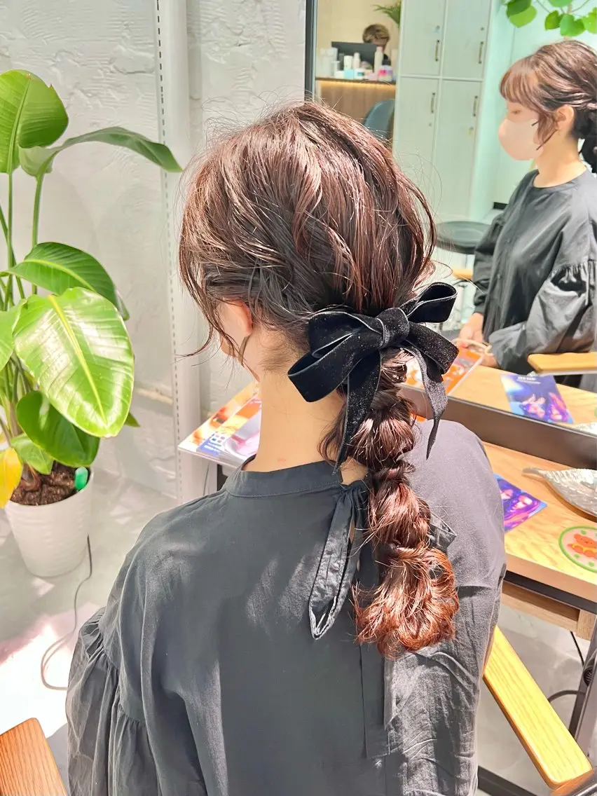 ミディアム カラー ヘアアレンジ 「sumi」 AMIのヘアスタイル