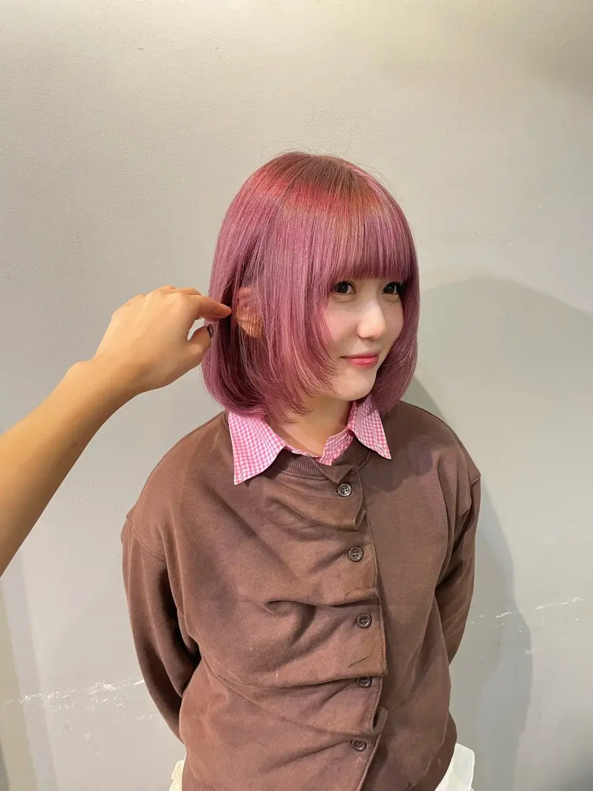 カラー 暖色カラー/レイヤー 唯菜 ユイナのヘアスタイル