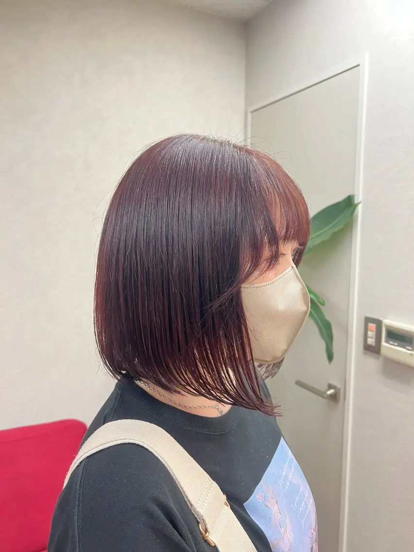 ミディアム ボブ／ストレート🎀 harukaのヘアスタイル