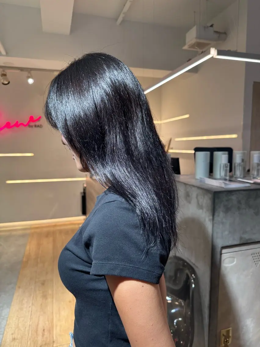 ミディアム ヘアカラー 田中 瑞帆のヘアスタイル
