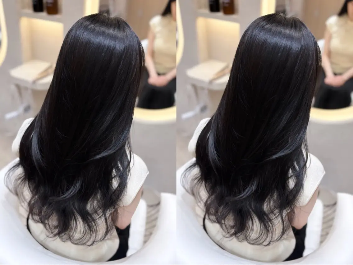 ロング ヘアカラー トリートメント 上品♡韓国レイヤー 🤍のの🤍のヘアスタイル