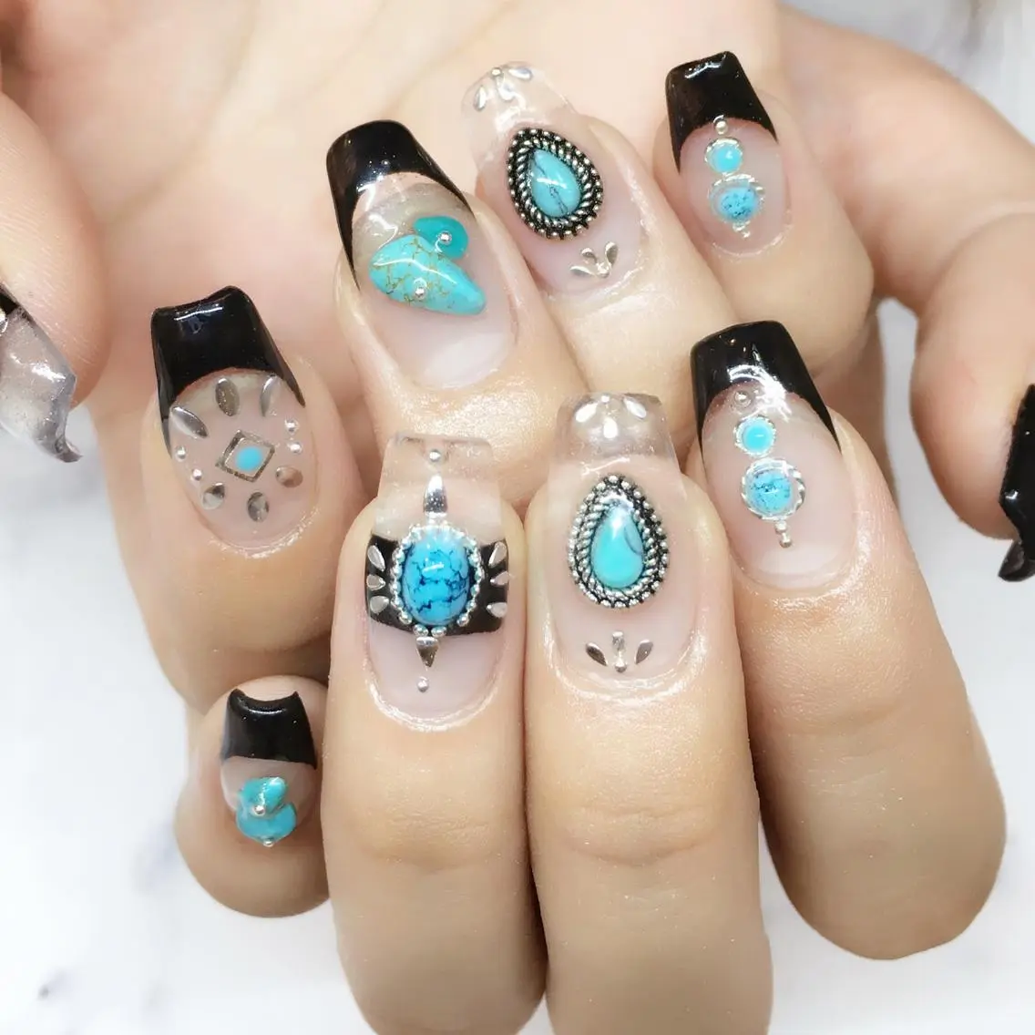 ネイル 持ち込み スカルプネイル nail salon Soeurのネイルデザイン