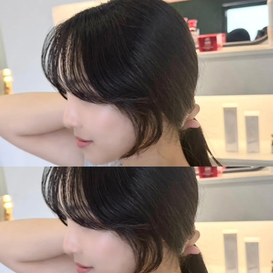 ロング 顔まわりレイヤー レイヤーカット 小顔カット カット ヘアカラー トリートメント 韓国ヘア/レイヤー /髪質改善🦋イブキのヘアスタイル
