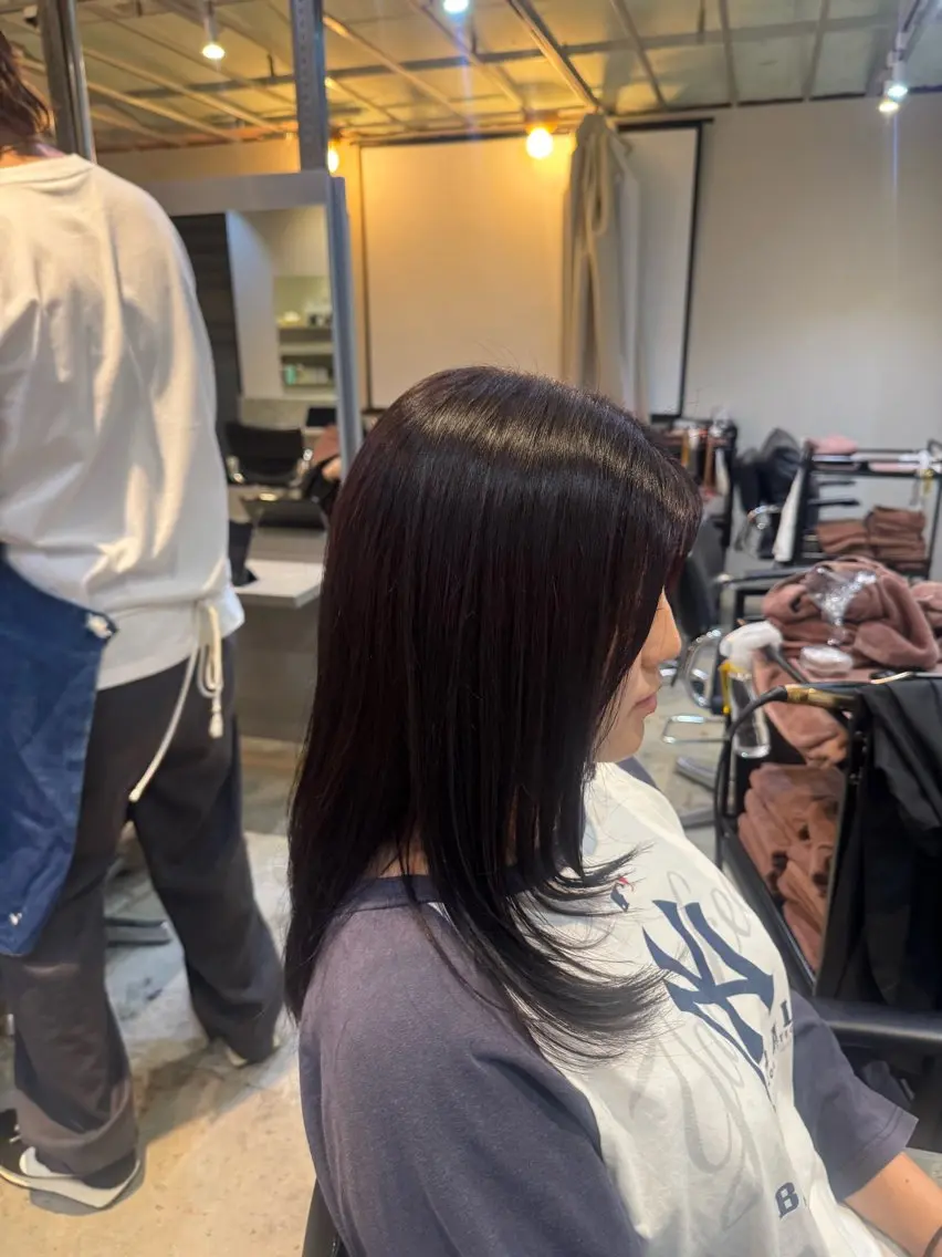 カラー ラベンダーカラー ピンクカラー ピンクラベンダー ヘアカラー 櫻木 志穏のヘアスタイル