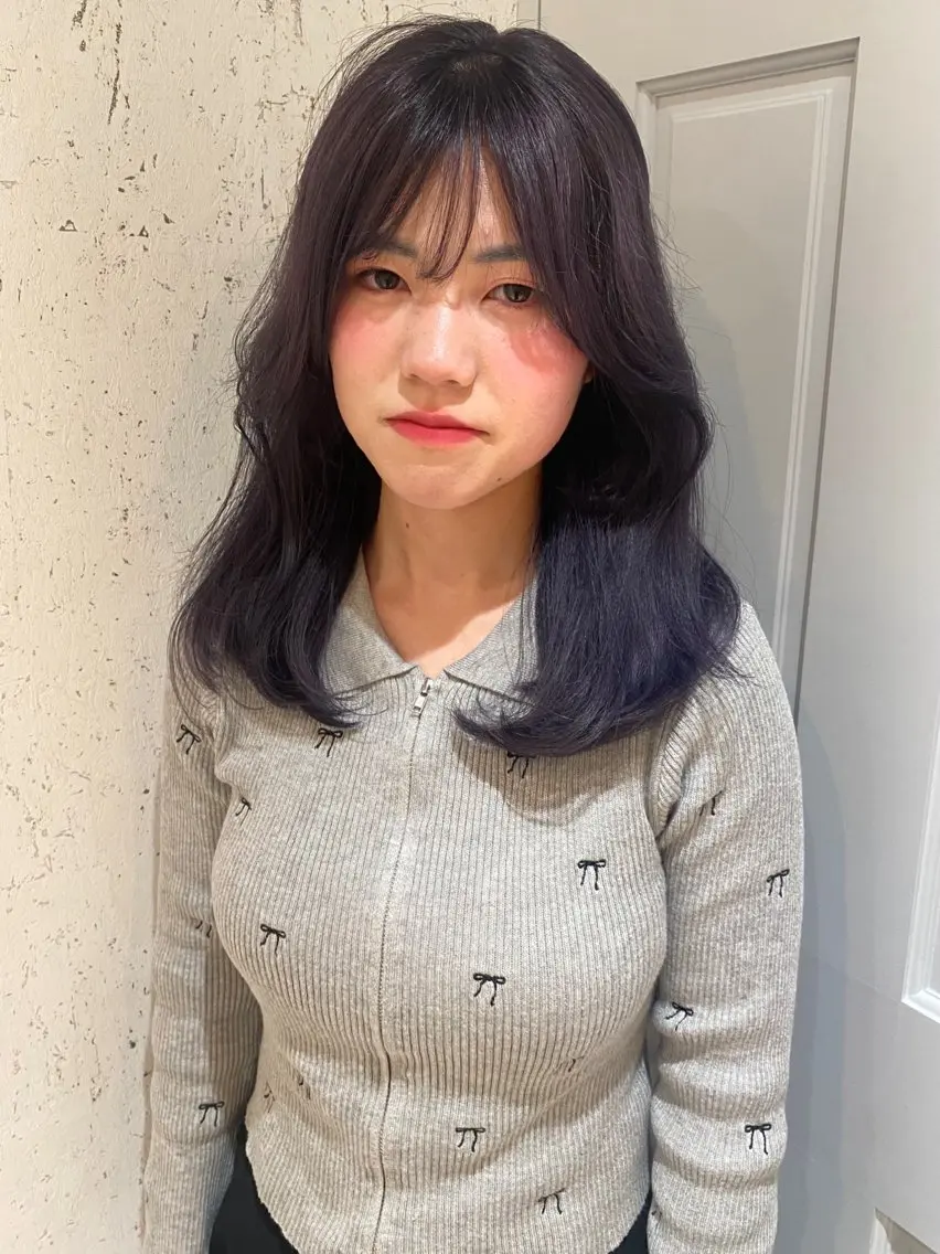 セミロング カラー カット ヘアカラー トリートメント mai / linoah˚✧のヘアスタイル
