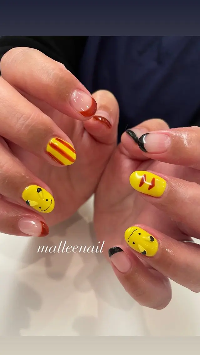 ネイル マグネットネイル ニュアンスネイル ワンカラーネイル パステルネイル スカルプネイル mallee nailのネイルデザイン