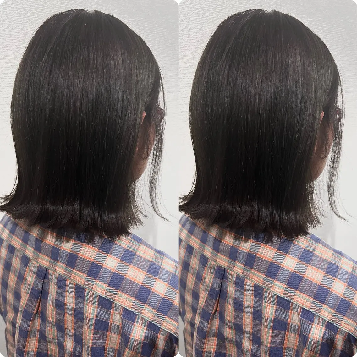 ミディアム 切っぱなし💇‍♀️ イヤリング🎨龍之介のヘアスタイル