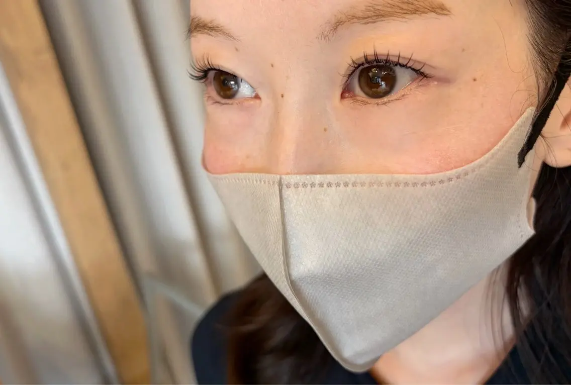 マツエク・マツパ フラットラッシュ breath BEI ナチュラルまつ毛のマツエク・マツパデザイン