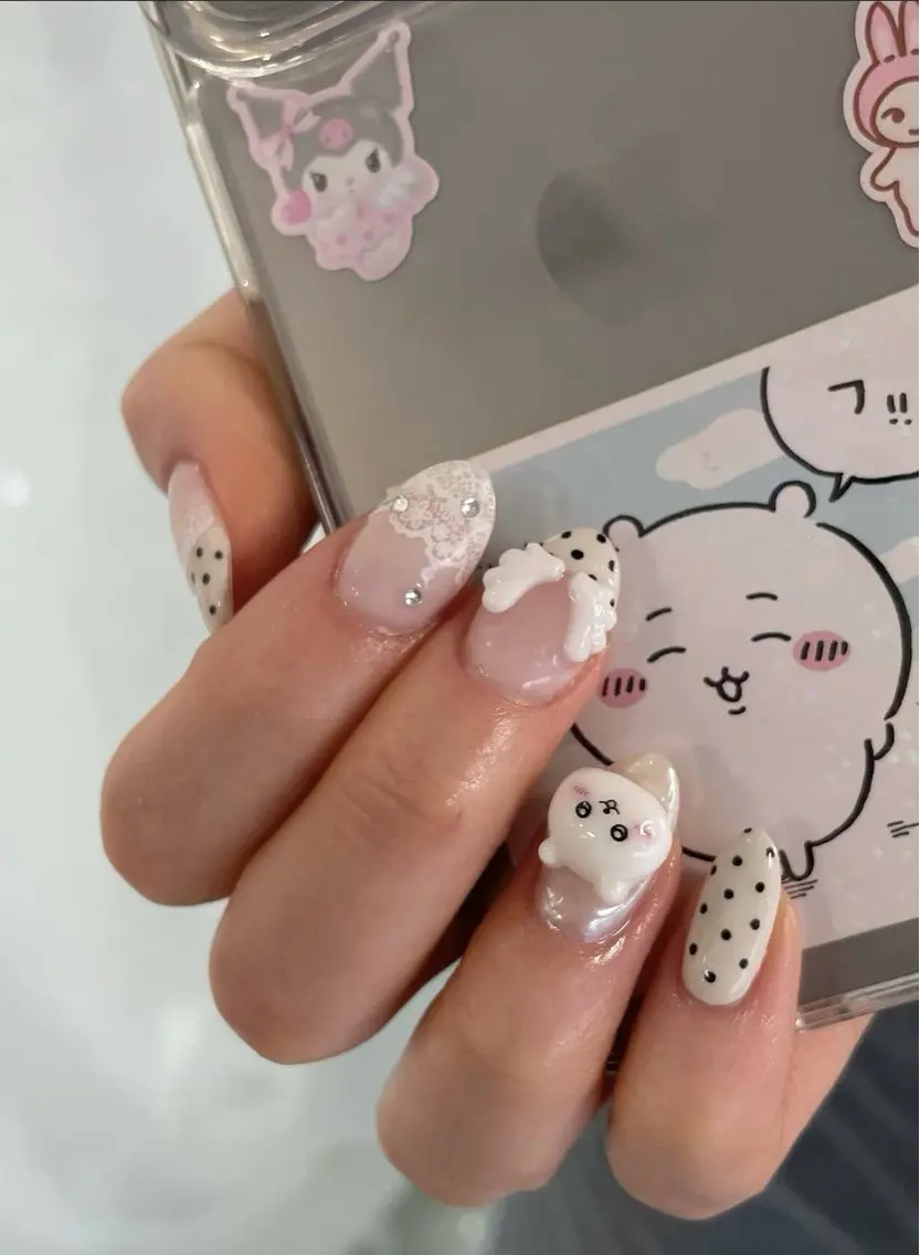 ネイル 長さ出し フレンチネイル グラデーション 卒業式 マグネットネイル MIHANA NAILのネイルデザイン