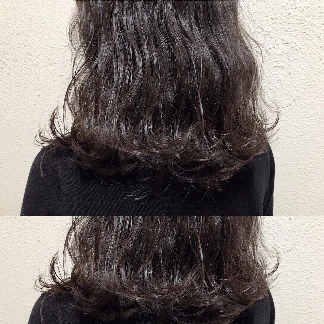 ミディアム カラー バイオレットカラー ツキノキ ミナのヘアスタイル