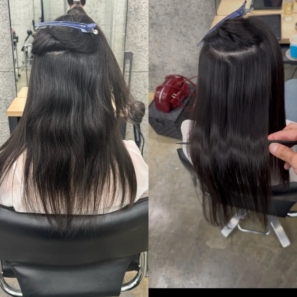 ロング カット 縮毛矯正 トリートメント 髪質改善/浅沼 亮のヘアスタイル