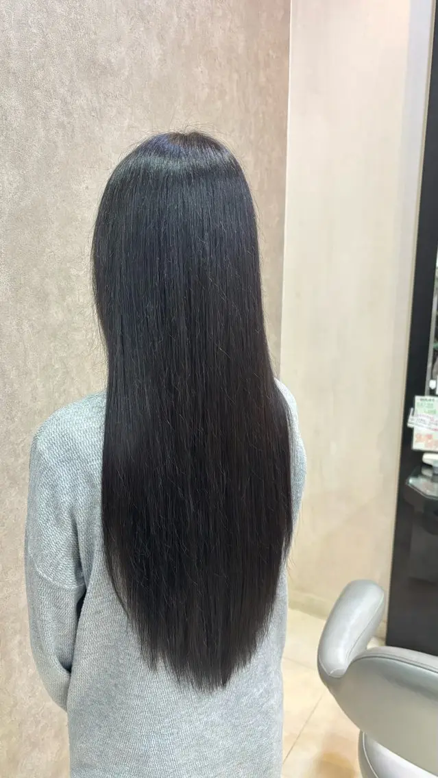 カラー 黒髪 透明感カラー 美園美容室 こより🪽のヘアスタイル