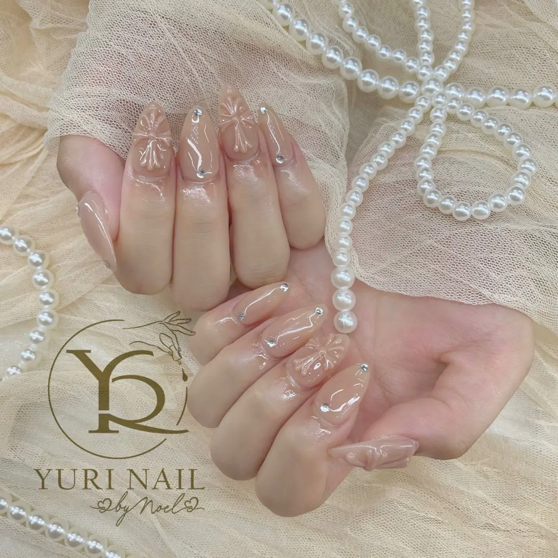 ネイル チークネイル フットネイル フレンチネイル グラデーション キラキラネイル ハンドネイル フットネイル ハンドケア YURI Nail Funabashiのネイルデザイン