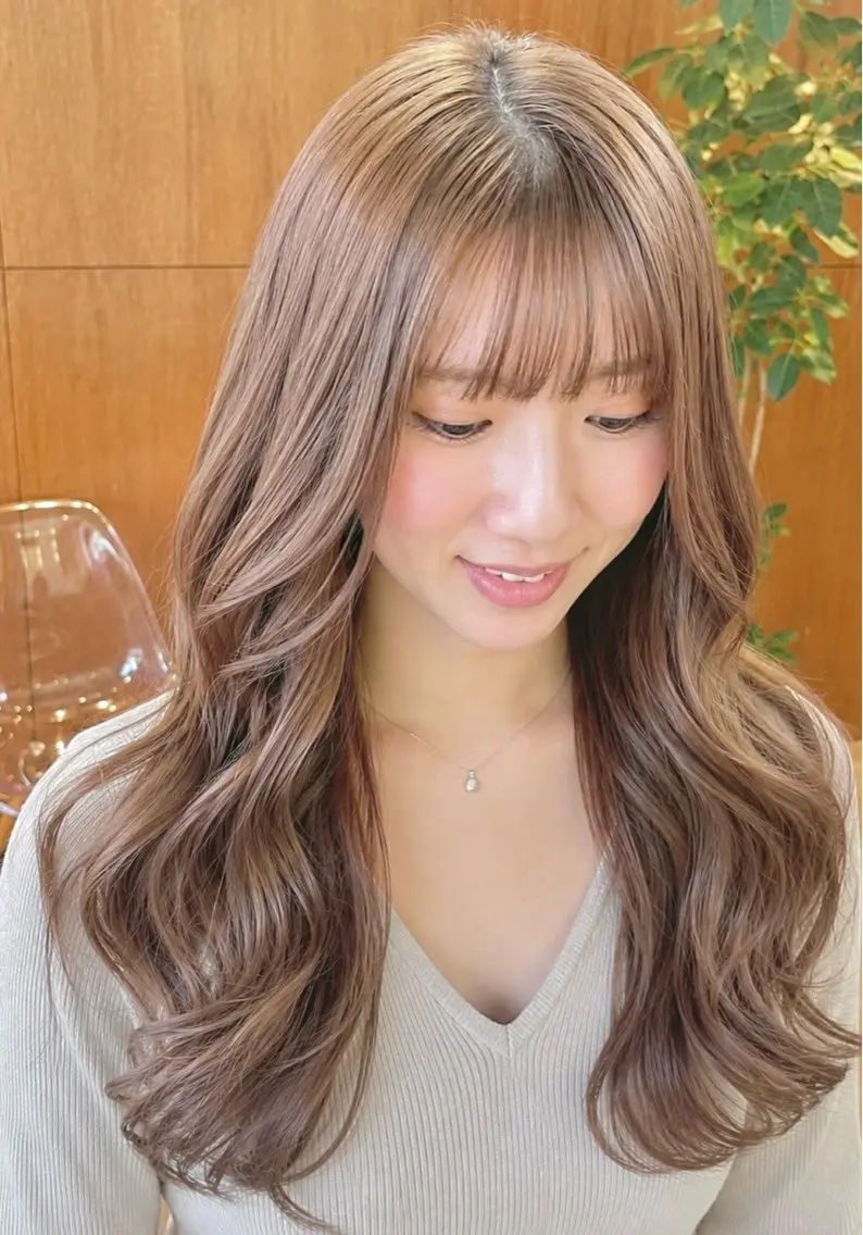 ロング ヘアカラー トリートメント yukii しまむら のぞみのヘアスタイル