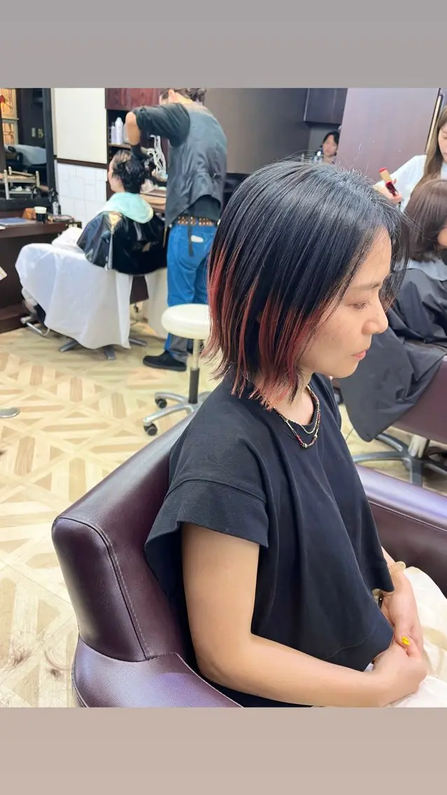 ショート カラー ブリーチ メンズスタイル/ ブリーチ特化/穂乃香のヘアスタイル