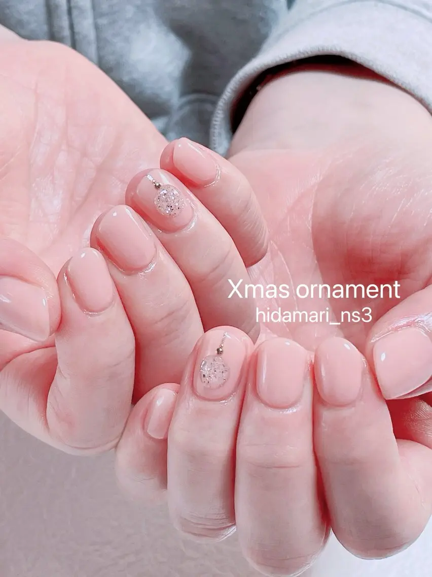 ネイル 持ち込み オフィスネイル 冬ネイル クリスマス ハンドネイル NailSalon ひだまりのネイルデザイン