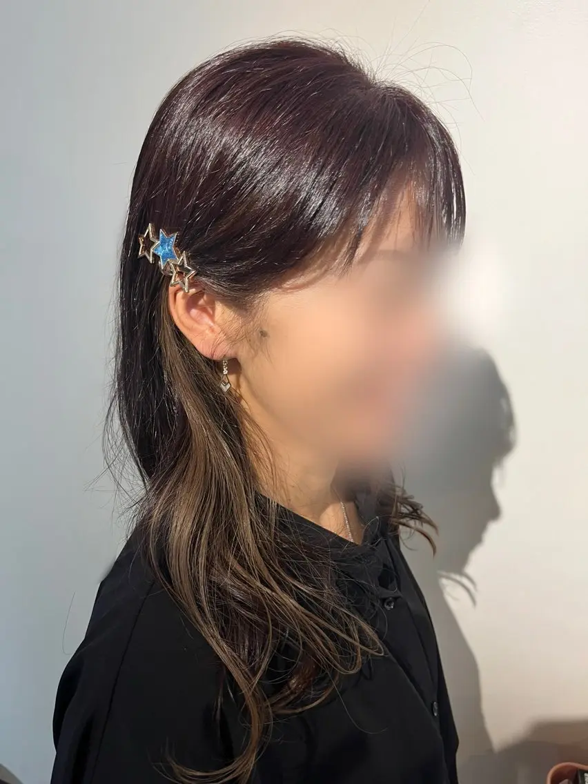 セミロング カラー ヘアアレンジ ヘアカラー 【혁명】さら/사라: Korean🍀のヘアスタイル