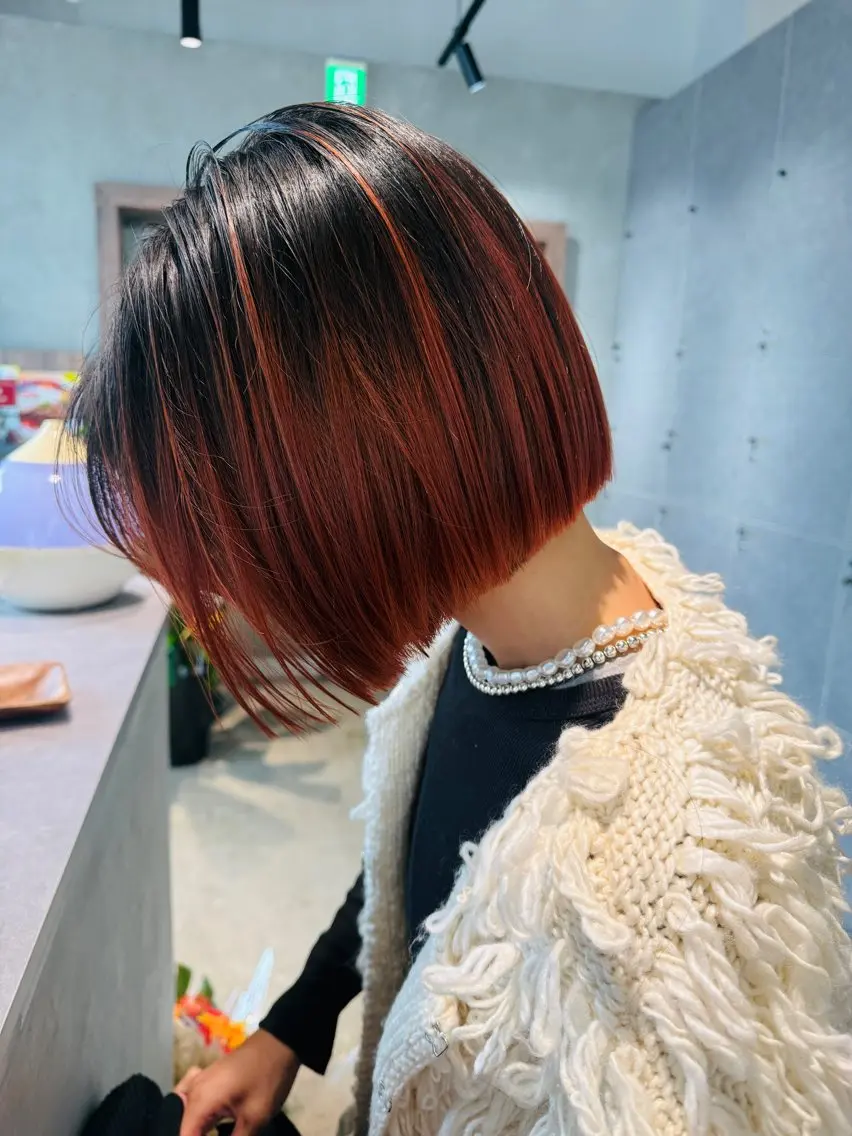 ミディアム カラー 🤍透明感カラー🤍 三浦瑠璃のヘアスタイル
