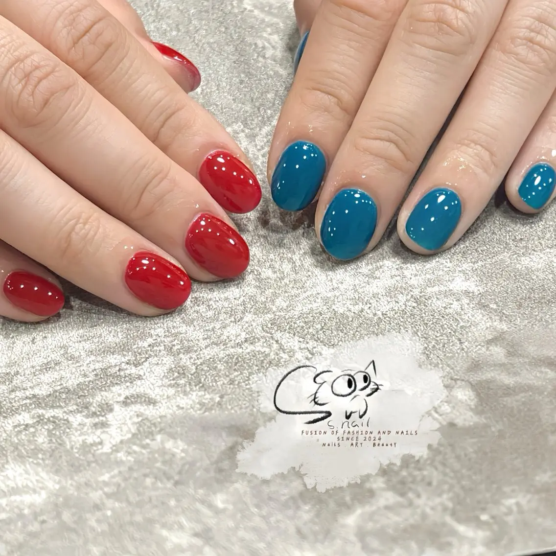 ネイル チークネイル フレンチネイル グラデーション マグネットネイル ワンカラーネイル S.nail _のネイルデザイン
