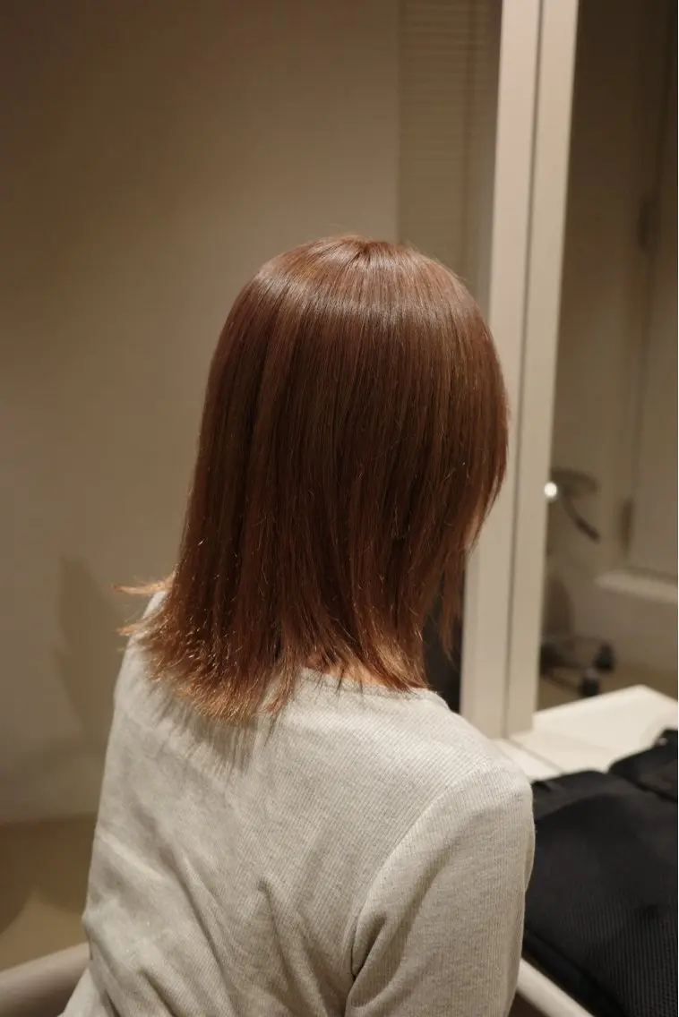 ミディアム カラー 住谷 ゆりな　カット無料のヘアスタイル