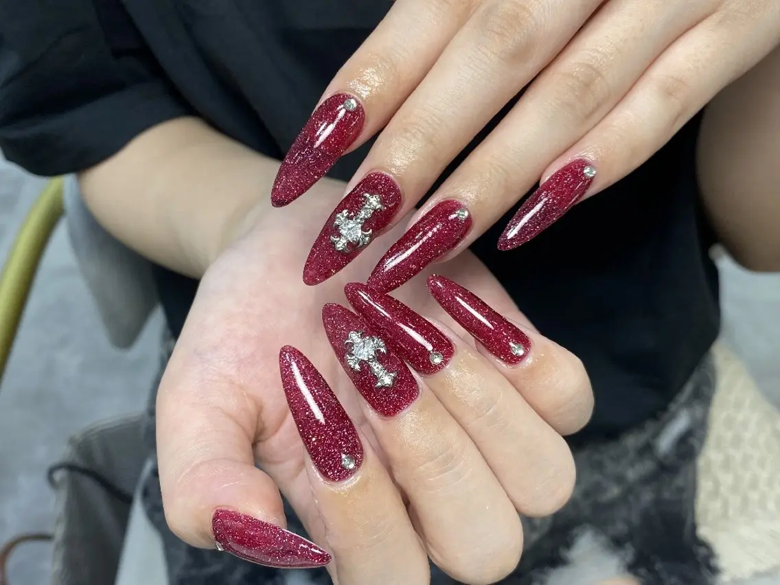 ネイル 長さ出し フラッシュネイル ネイルチップ ハンドネイル UM Nail Salonのネイルデザイン