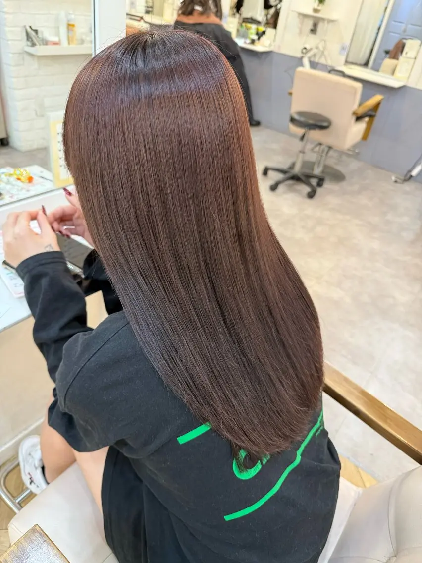 ロング カット ヘアカラー 縮毛矯正 トリートメント 髪質改善✨ RYOTAのヘアスタイル