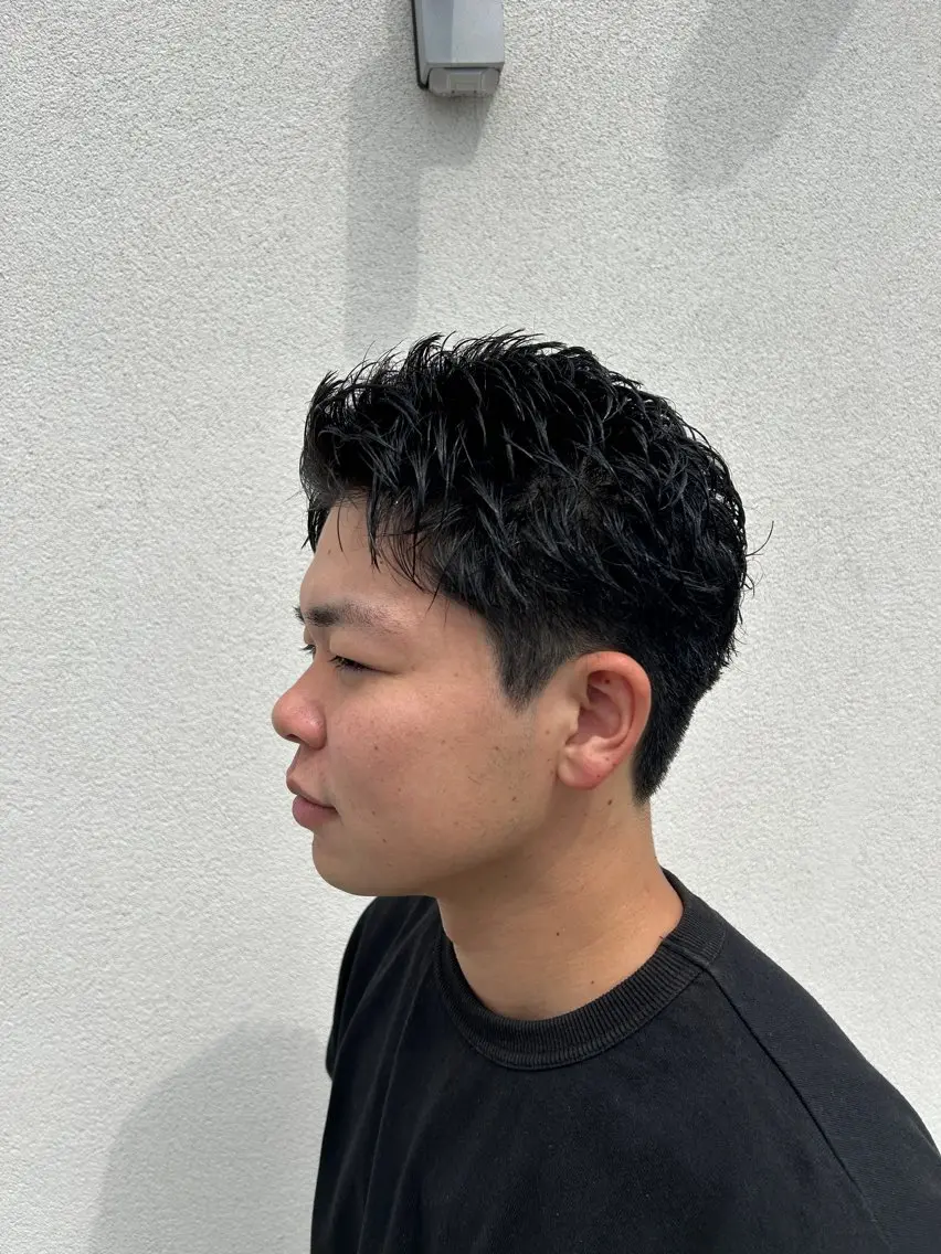 メンズ カット トリートメント ヘッドスパ ヘアセット カズキ🌼曲がる 縮毛矯正のヘアスタイル