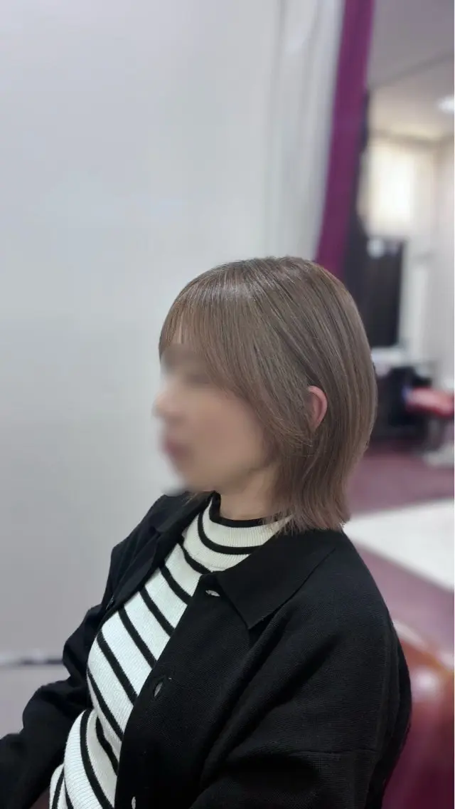 ミディアム ボブレイヤー ボブ くびれヘア レイヤーカット 大畑 拓翔のヘアスタイル