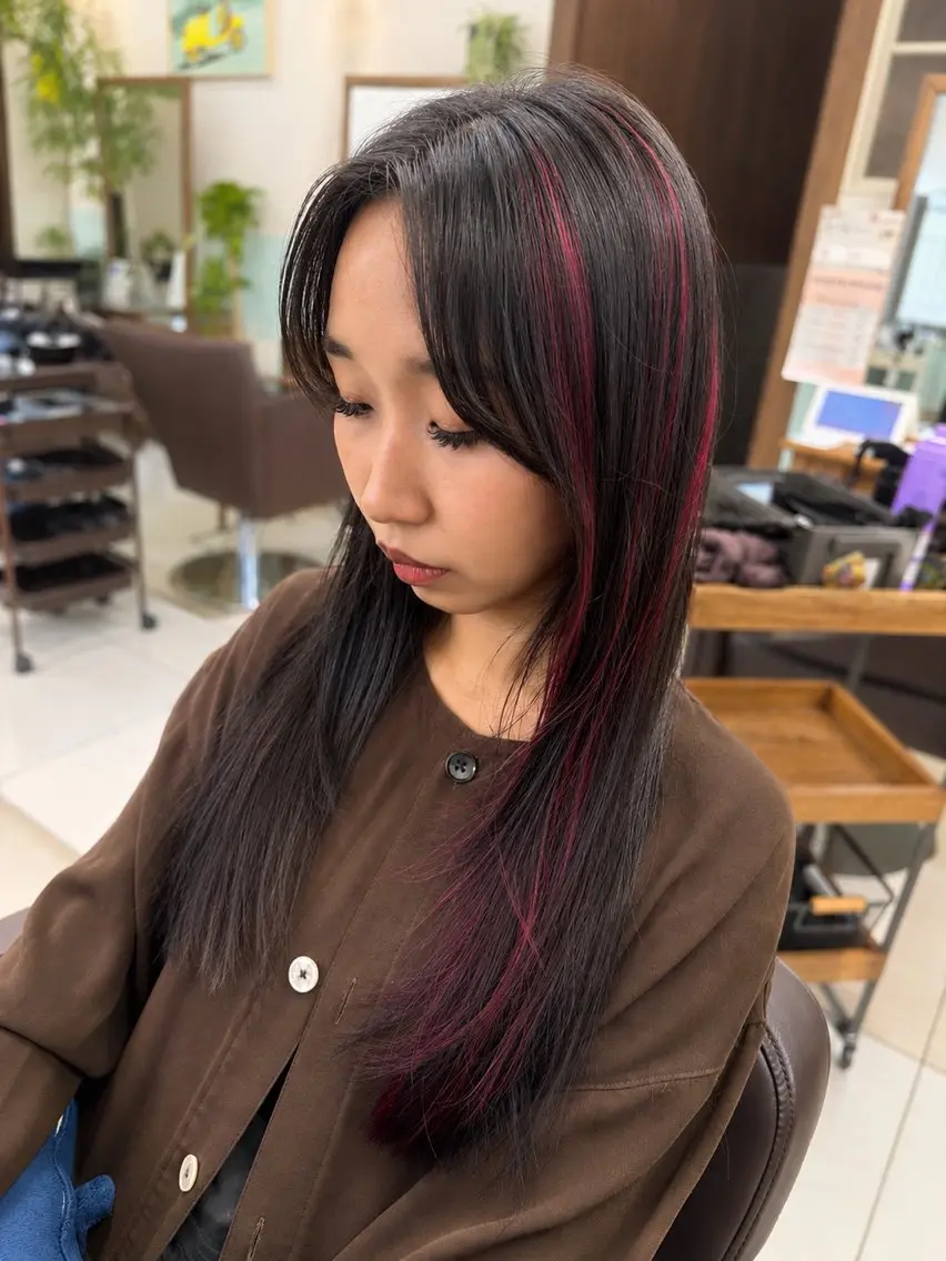 ロング ヘアカラー Earth 髪質改善ナカシマのヘアスタイル