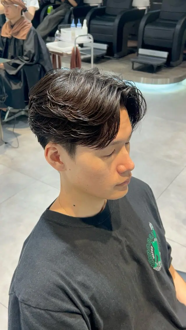 パーマ メンズ フェザーパーマ メンズパーマ ニュアンスパーマ パーマ f i f t h メンズパーマ/ヒロシのヘアスタイル
