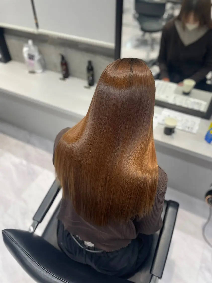 ロング 縮毛矯正 トリートメント 武内 風馬のヘアスタイル