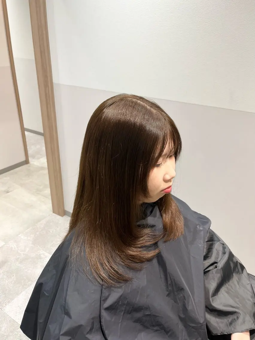 ロング レイヤーカット カット ヘアカラー 大宮レイヤーカット× 透明感カラー　rioのヘアスタイル