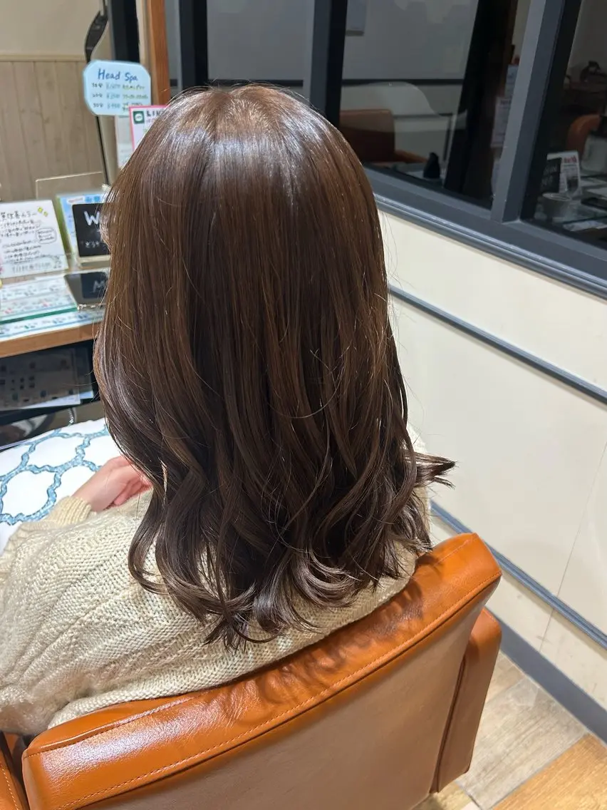 カラー＋前髪カットの写真