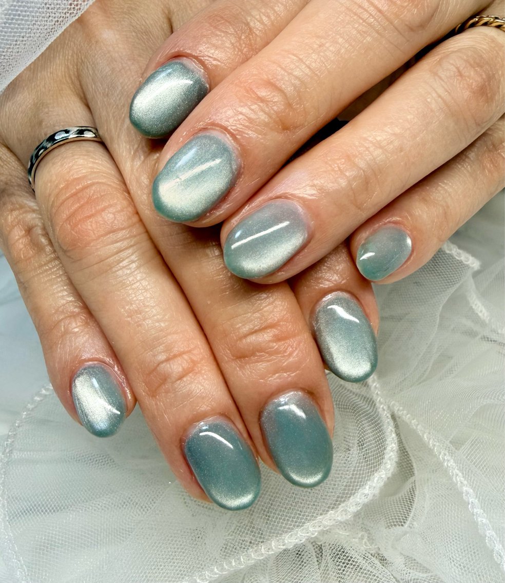 ネイル アートネイル チークネイル フラッシュネイル フラッシュマグ フレンチネイル Mai’s nailのネイルデザイン