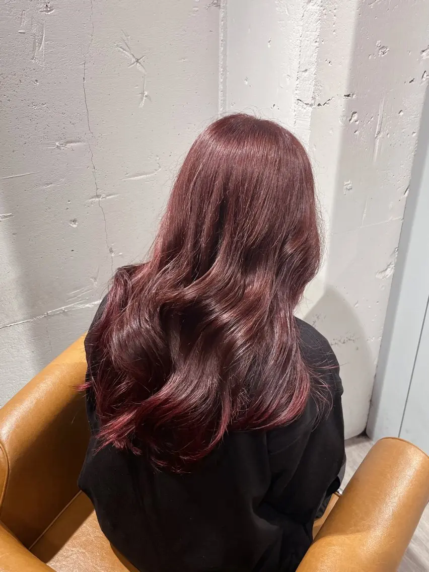 カラー ブリーチ グラデーションカラー ブリーチなしカラー レッドカラー ヘアカラー トリートメント 梅田酸性縮毛矯正/ 韓国ヘア/ユナ🩰のヘアスタイル