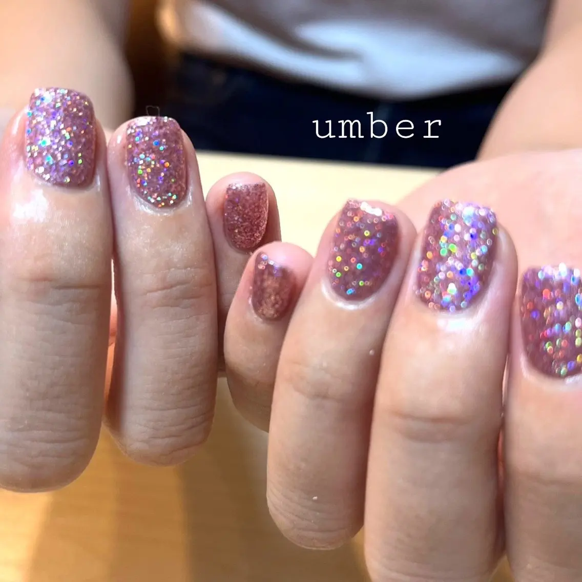 ネイル ハンドネイル umber 三茶1分のネイルデザイン