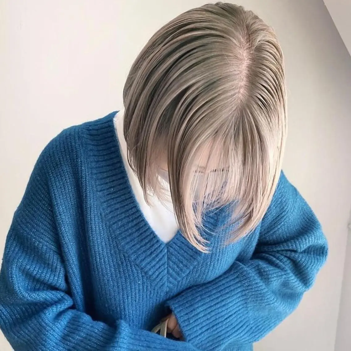 ショート カラー ブリーチ ダブルカラー グレージュ ハイトーンカラー イルミナカラー ヘアカラー トリートメント ヘアセット 🧡色落ちまで2度 楽しめる🧡ヨシキのヘアスタイル