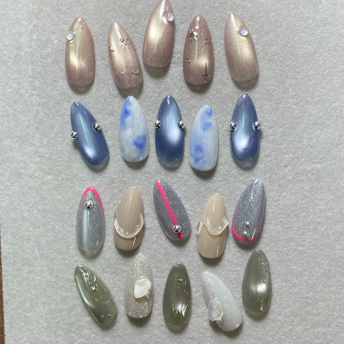 ネイル 長さ出し ニュアンスネイル Lien nail .Haniのネイルデザイン
