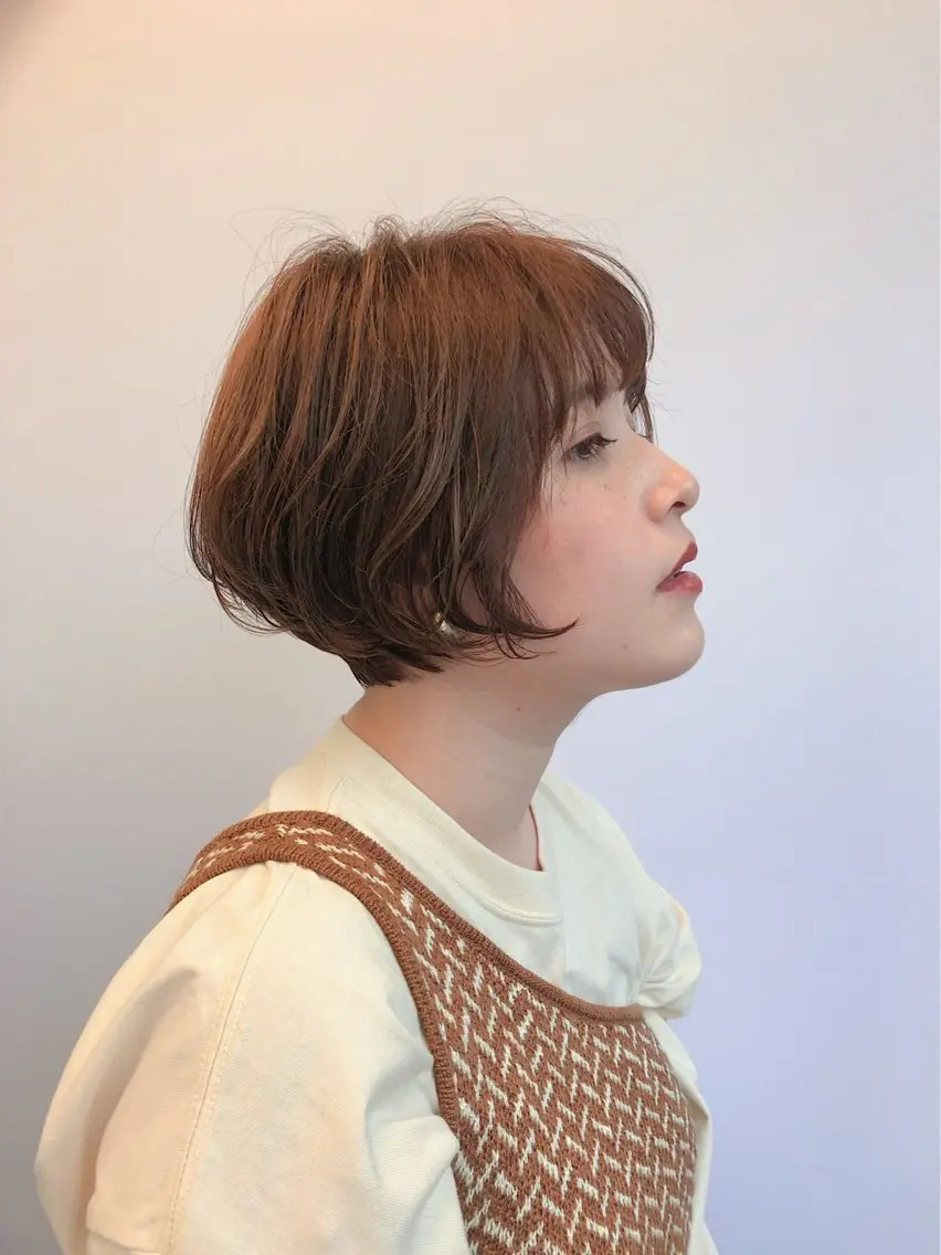 ショート ボブ 土田かほ/本日🈳 透明感カラー🍃のヘアスタイル