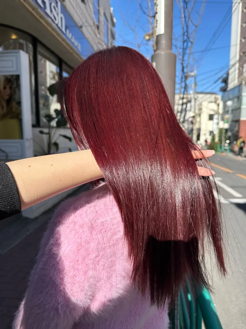 🫧カット+ツヤ重視ワンカラー+ロング料金/17:20〜の写真