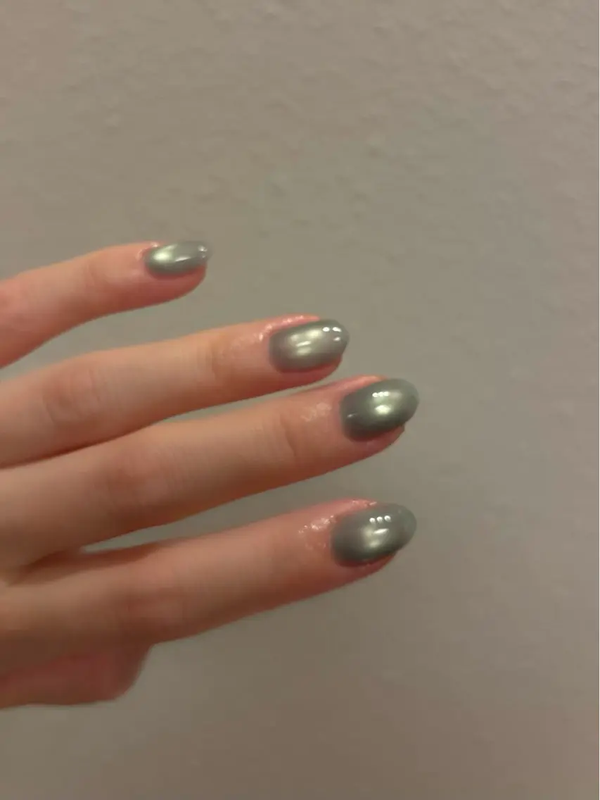 ネイル グリーン 氷ネイル・うるうるネイル ハンドネイル rena nailのネイルデザイン
