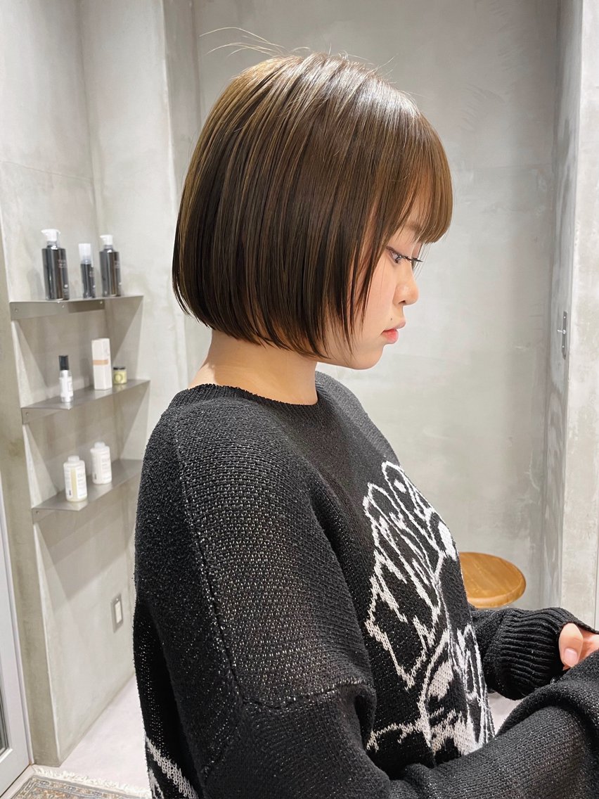 ショート カラー カット ヘアカラー 華 /ショート/ボブのヘアスタイル