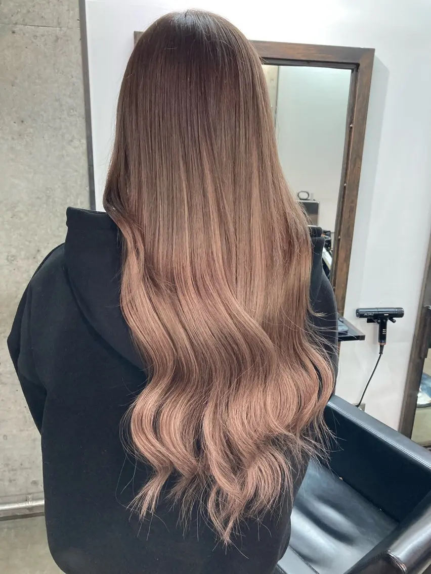 ロング エクステ ✨最安値✨エクステ カラー🌼つきな🌼のヘアスタイル