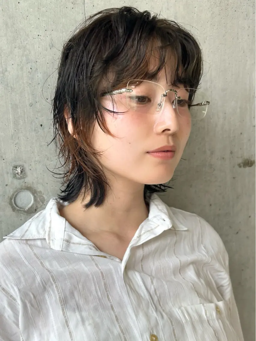 ショート パーマ ウルフカット カット パーマ baLon.fem/ 澤田 奈々子のヘアスタイル