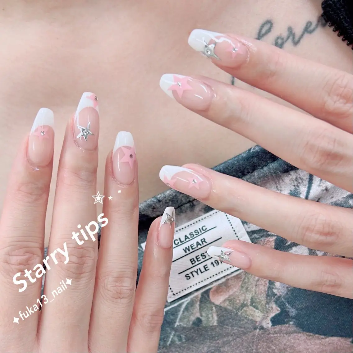 ネイル フレンチネイル 韓国ネイル 夏ネイル ハンドネイル Nail♡Fuka. /6月予約受付中のネイルデザイン