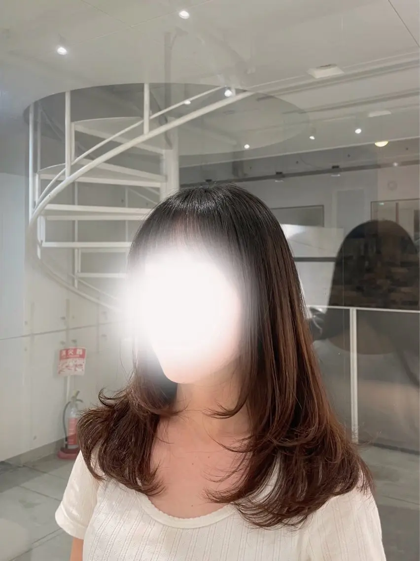 ロング カラー 似合わせスタイル 表参道🌿ちえのヘアスタイル
