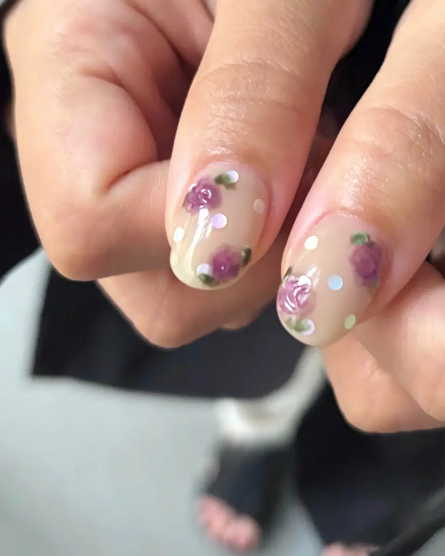 ネイル オーロラネイル ハンドネイル nailsalon amity🌿池田のネイルデザイン