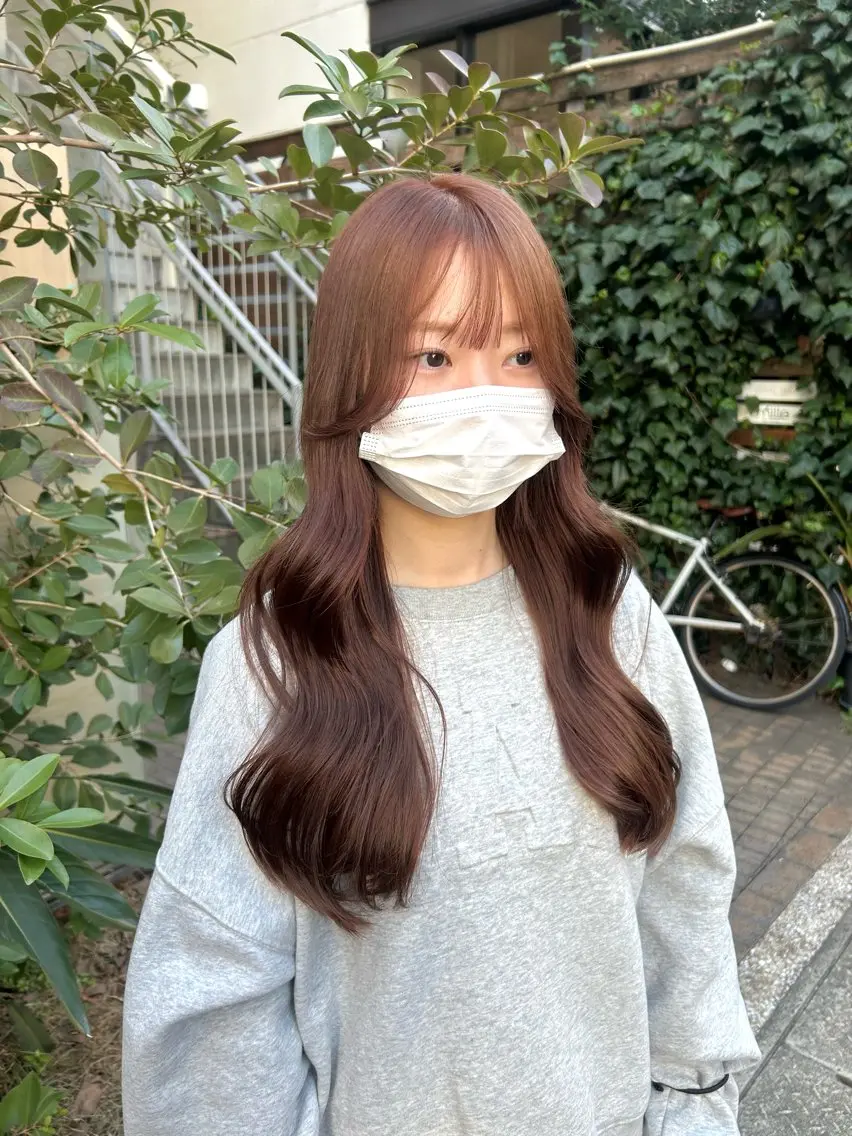 毛先整えカット✂️➕カラー🎨の写真