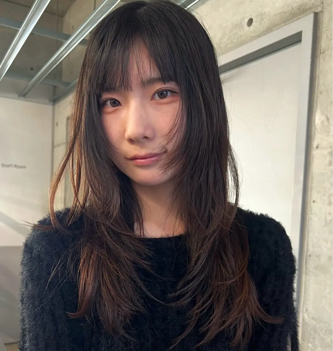 ロング カット ハッシュカット カシマハヤトのヘアスタイル